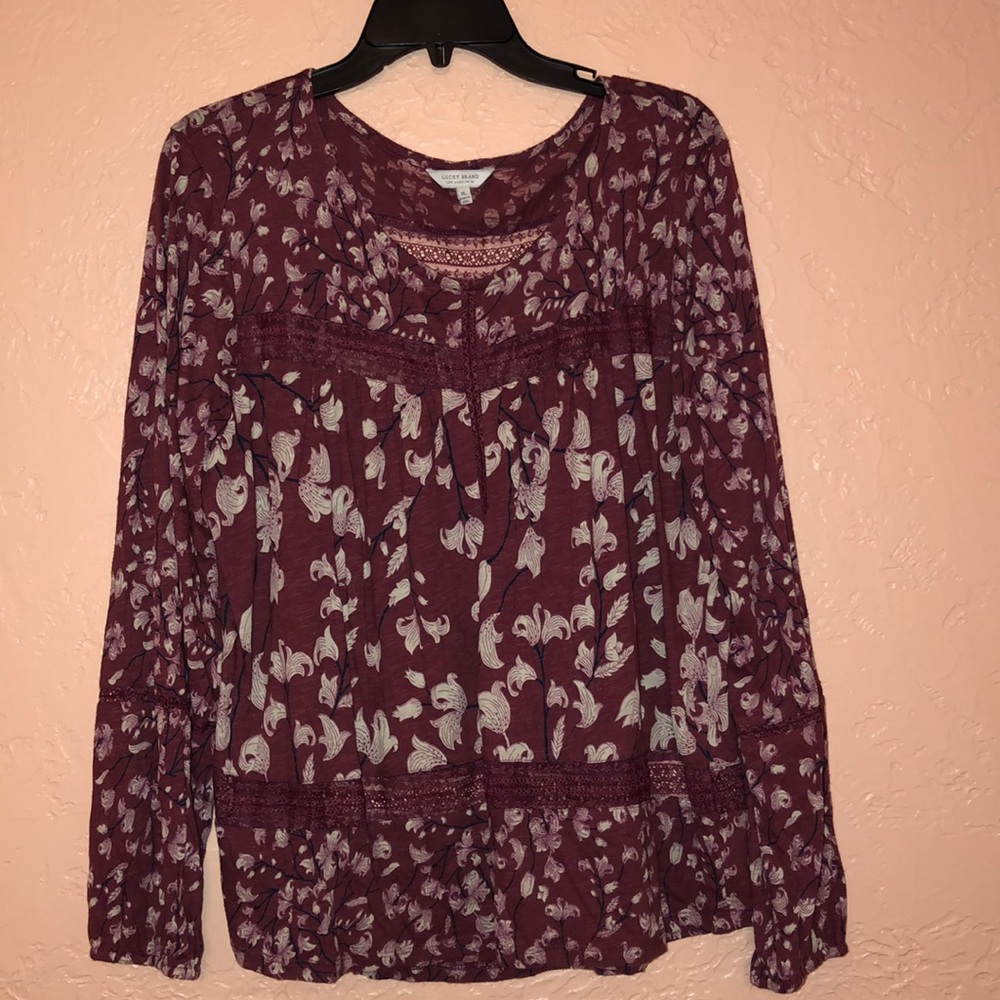 Maroon Long sleeve Top